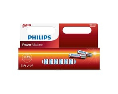 Батарейка Philips LR03/12BL Power Alkaline