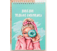  Блокнот А5- 50л. (верх.спираль) "Donut Girl" (клетка)