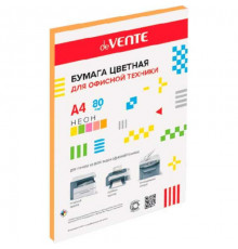 Бумага А4 д/офисной техники deVENTE 50л. неон оранжевый 75г/м2
