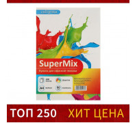 Бумага цветная А4, 100 листов Calligrata Mix, 10 цветов, тонированная в массе, 80 г/м²