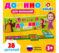Домино «Маша и Медведь», 28 деталей