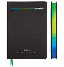 Ежедневник 2027г. А5 168л. deVENTE кож.зам. "Gradient" чёрный.