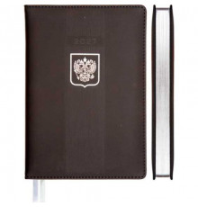 Ежедневник 2027г. А5 168л. deVENTE кож.зам. "Major" чёрный