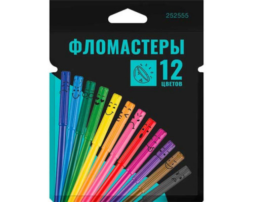 Фломастеры 12цв. КОКОС ERGO Light
