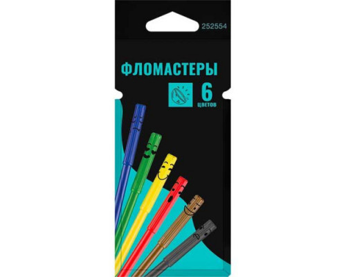 Фломастеры 6цв. КОКОС ERGO Light 