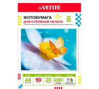Фотобумага deVENTE А4 90г/м2 глянцевая односторонняя 20л.