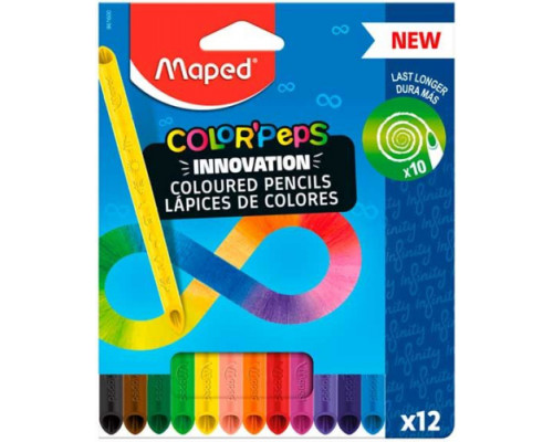 Карандаши 12цв. MAPED "Color'Peps Infinity" 