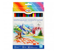Карандаши аквар. 18цв. ЛУЧ "Классика цвета"  с кистью
