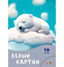Картон белый А4 10л. АППЛИКА "Сладкие сны" в папке Картон белый А4 10л. АППЛИКА "Сладкие сны" в папке