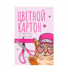 Картон цв. А4 10л.10цв. BV "Easy" в папке