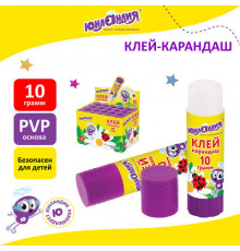 Клей-карандаш ЮНЛАНДИЯ "ЮНЛАНДИК И БОЖЬЯ КОРОВКА", 10 г