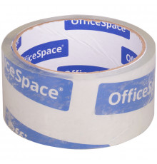 Клейкая лента упаковочная OfficeSpace, 48мм*40м, 38мкм, крист. чистая