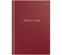 Книга учета OfficeSpace, А4, 96л., клетка, 200*290мм, бумвинил, цвет красный