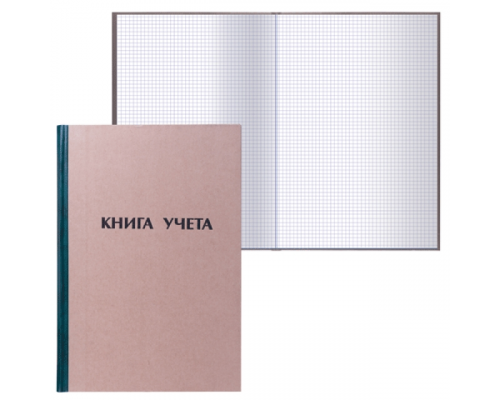 Книга учёта  в тв. обл. А4 144 л клетка  STAFF, нумерация страниц