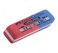 Ластик Faber-Castell "Latex Free", скошенный, комбинир., синтетич. каучук, 56*20*7мм