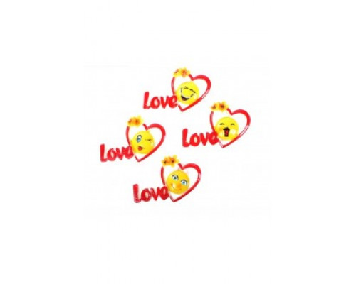 Магнит "LOVE со смайликами" 6*4см
