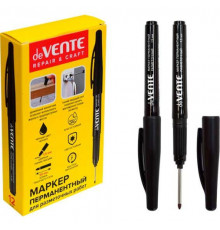 Маркер перм. deVENTE "Repair & Craft. Long Tip"  чёрный,пулев.,1,5мм,д/разметки