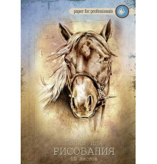 Папка для акварели А4 10л. Проф-Пресс "Лошадь"