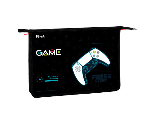 Папка для тетрадей 1 отделение, А4 Först "Game", пластик, на молнии