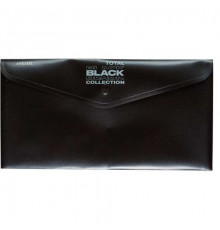 Папка-конверт на кнопке 260*140мм deVENTE "Total black"