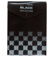 Папка-конверт на кнопке А6 deVENTE "Total black"