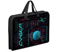 Папка пластик,с ручками А4 ОНИКС "Cyber"