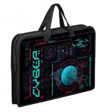 Папка пластик,с ручками А4 ОНИКС "Cyber"