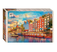 Пазлы 1000 Степ Пазл "Амстердам (Romantic Travel)"
