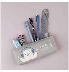 Пенал мягкий 210*82*40 MESHU "Happy bear", канвас