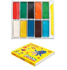 Пластилин 10цв.,150гр. Каляка-Маляка со стеком