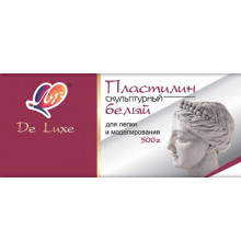 Пластилин скульптурный 500гр. ЛУЧ  белый
