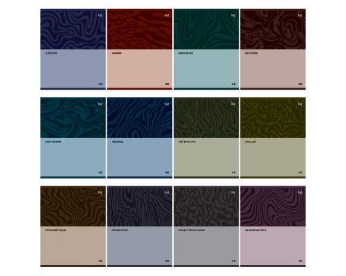 Предметные тетради 48л. "Palette" ассорти