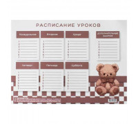 Расписание уроков А4 КОКОС "Bear"