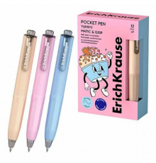 Ручка авт. шар. EK Poсket Pen Matic&Grip Yummy  синяя,0,5мм