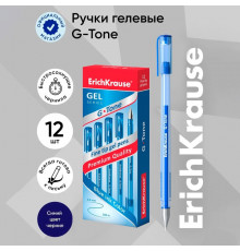 Ручка гелевая EichKrause TONE синяя