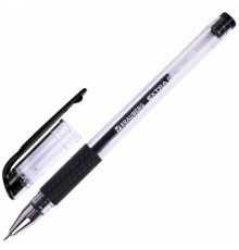 Ручка гелевая с грипом BRAUBERG "EXTRA GT NEEDLE", ЧЕРНАЯ, игольчатый узел 0,5 мм