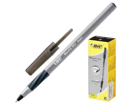 Ручка шарик. BIC черная 0,7мм., грипп