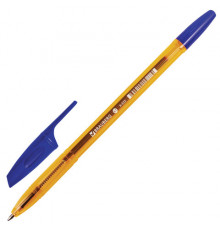 Ручка шариковая BRAUBERG "X-333" AMBER, СИНЯЯ, корпус тонированный оранжевый, узел 0,7 мм