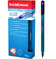 Ручка шариковая Erich Krause"Ultra Glide Technology"  синий, 1 мм. U-18