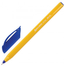 Ручка шариковая масляная BRAUBERG "Extra Glide Orange", СИНЯЯ, трехгранная, узел 0,7 мм
