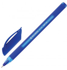 Ручка шариковая масляная BRAUBERG "Extra Glide Soft Blue", СИНЯЯ, линия письма 0,7мм