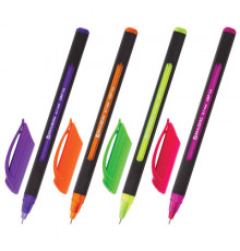Ручка шариковая масляная BRAUBERG "Extra Glide Soft Color", СИНЯЯ, линия письма 0,7мм