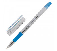 Ручка шариковая масляная с грипом BRAUBERG "i-Rite GT SKY", СИНЯЯ, 0,4 мм