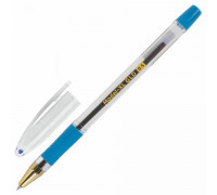 Ручка шариковая масляная с грипом BRAUBERG "Model-XL GLD", СИНЯЯ, узел 0,5 мм, линия письма 0,25 мм