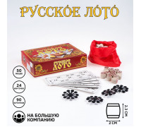 Русское лото деревянное, игра настольная "Семейное", 24 карточки