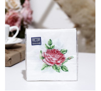 Салфетки бумажные Art Bouquet "Прекрасная роза" 30шт.
