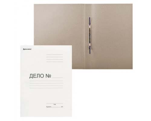 Скоросшиватель "Дело" картон., мелован. Brauberg 440 г/м2