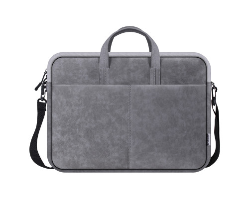 Сумка для ноутбука 15.6" Defender Solid, полиуретан, серый, карман
