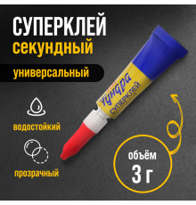 Суперклей ТУНДРА, секундный, 3 г