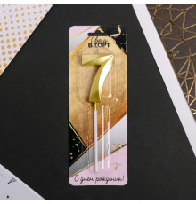 Свеча для торта, цифра «7», 11.5×2.3 см